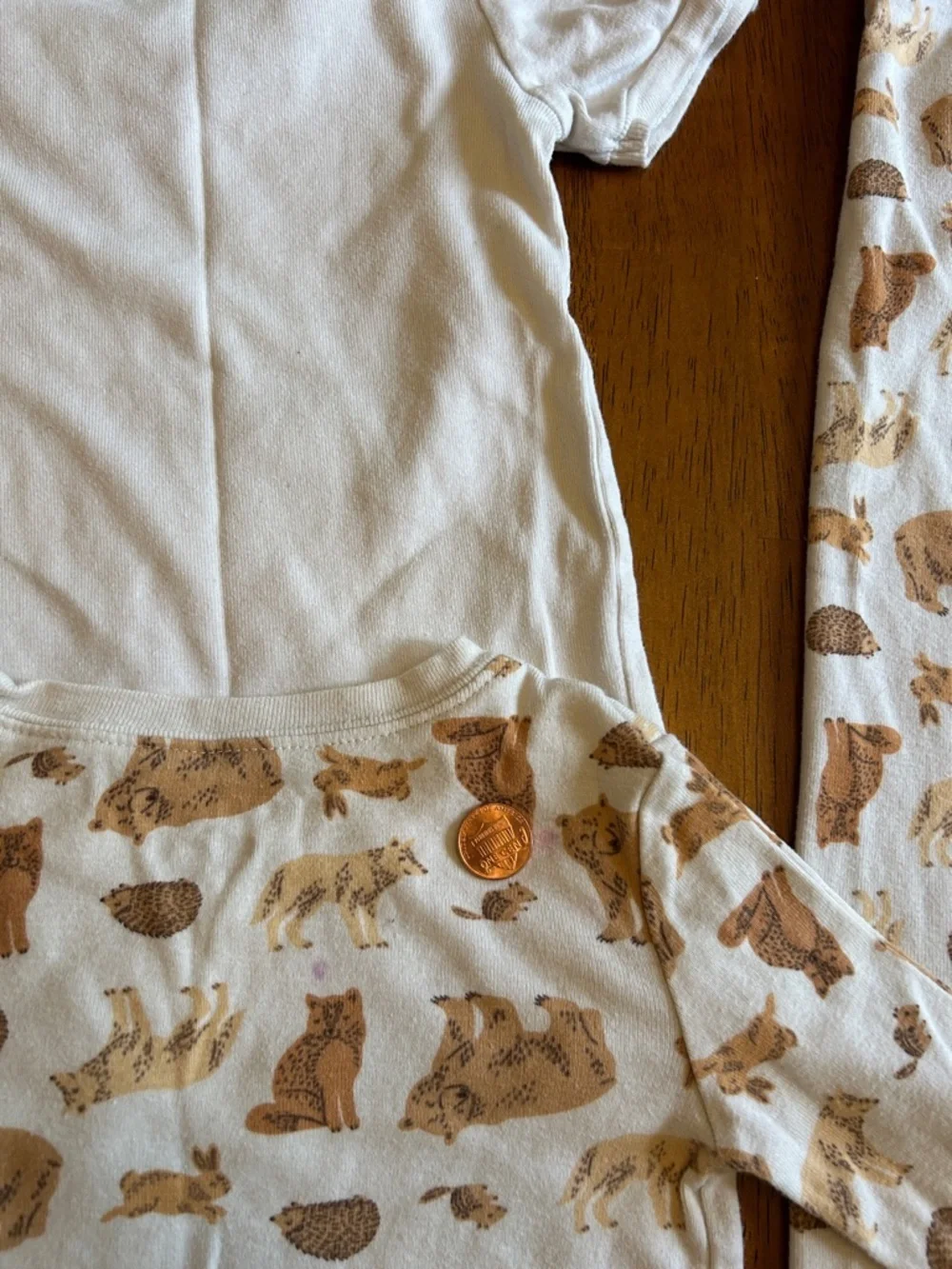 Woodland Pajama Set 3pc Bundle Kids 5T Wolf Bear Fox Animal Sleepwear Old Navy